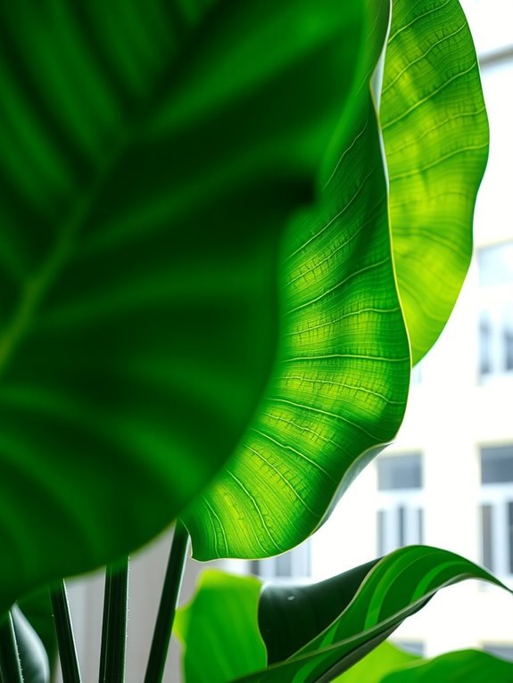 bright indirect light for elephant ears