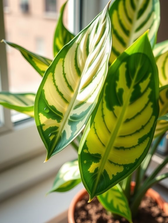 bright indirect light preserves variegation