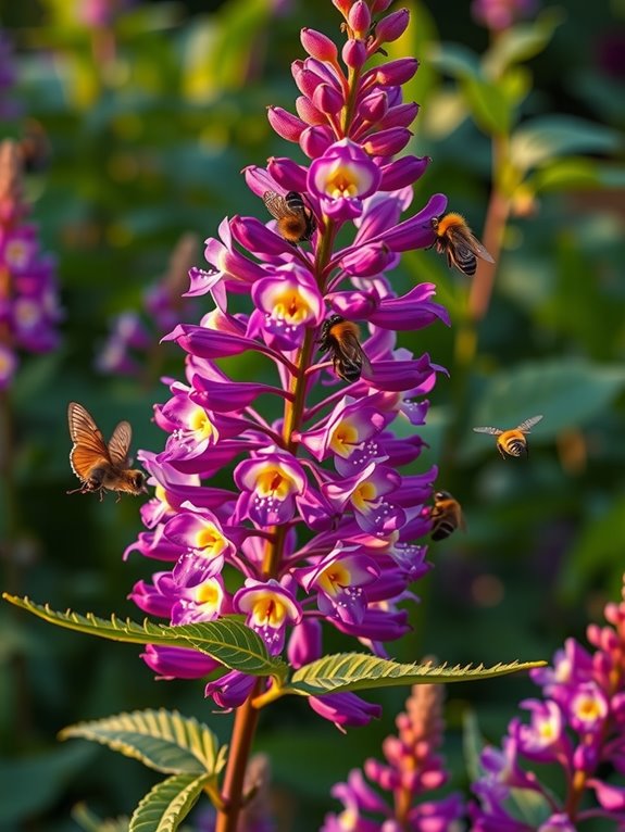 butterfly bush pollinators sun depth zones