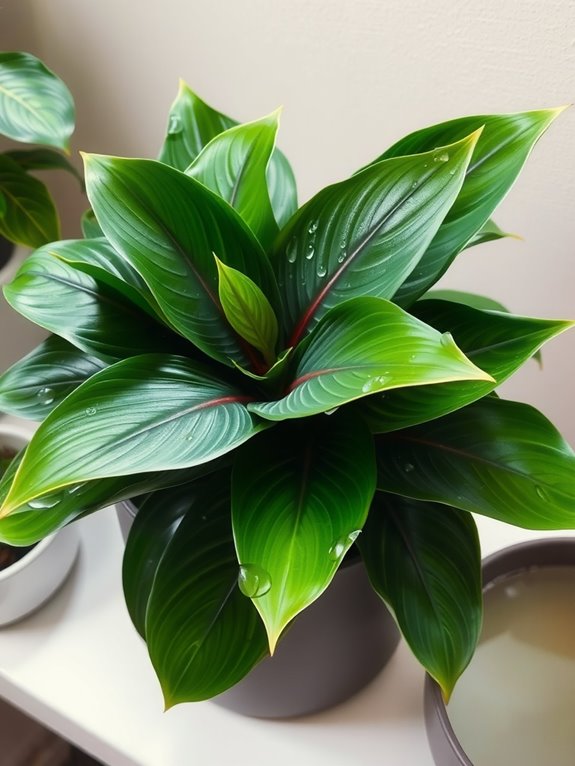calathea moisture drainage schedule