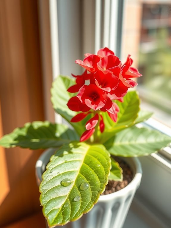 darkness triggers kalanchoe blooms annually