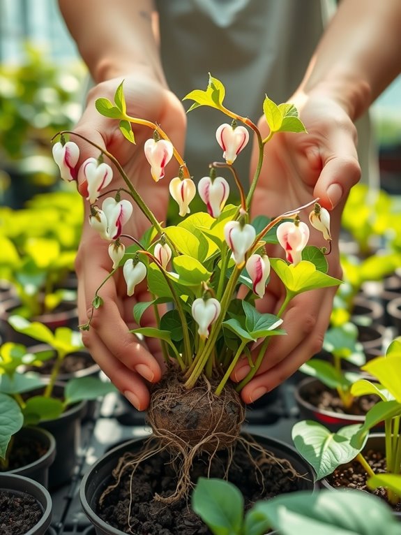 divide bleeding heart in late summer