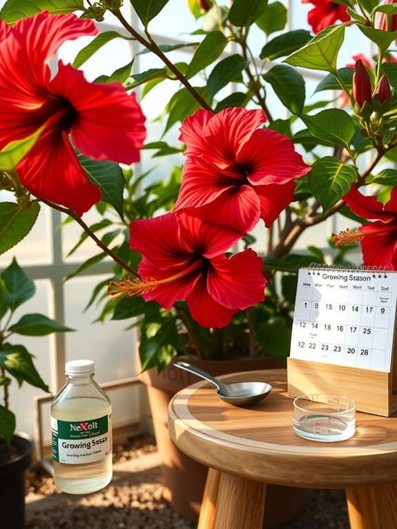 fertilize hibiscus every two weeks