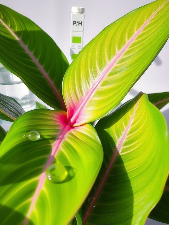 filtered or dechlorinated water protects calathea leaves