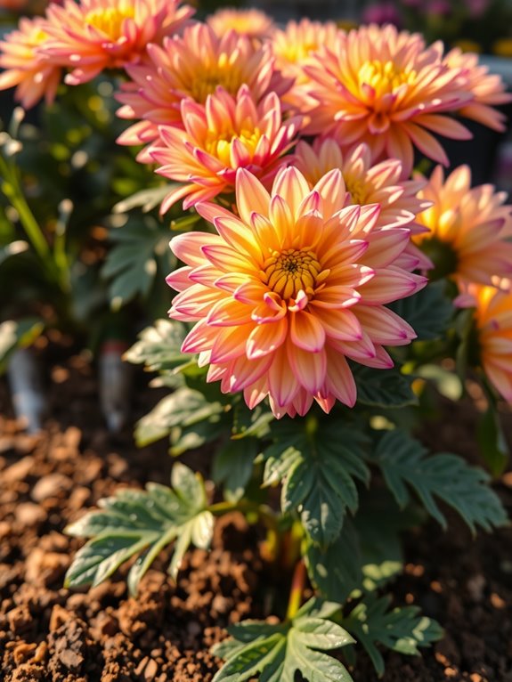 full sun well draining soil mulch