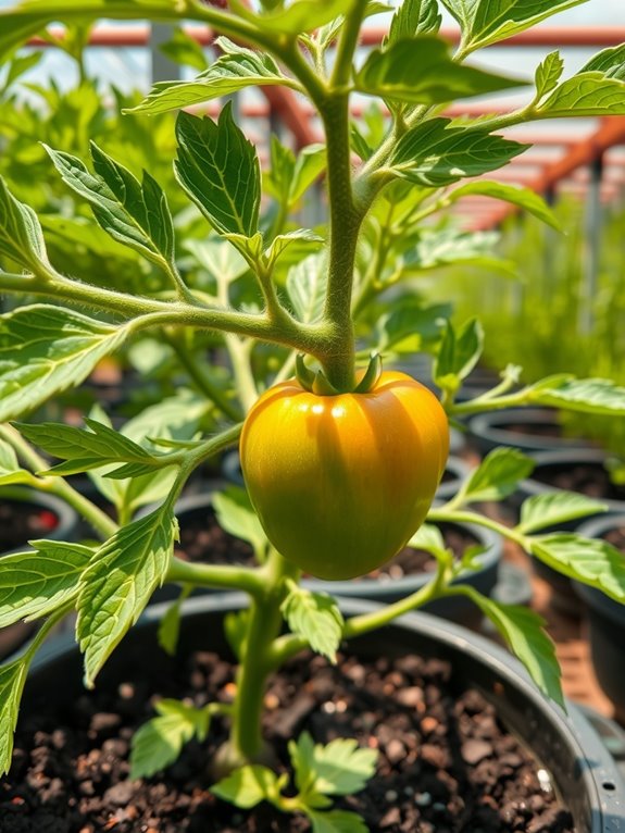 healthy stocky tomato seedlings
