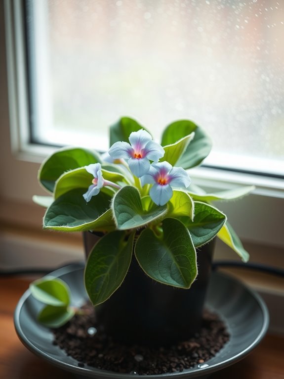 humidity friendly moisture without leaf wetness for african violets
