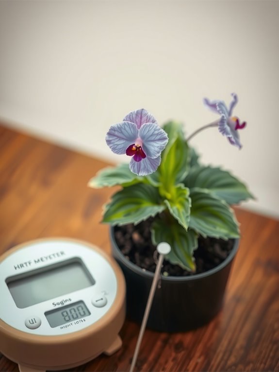 lift pot to gauge moisture water accordingly