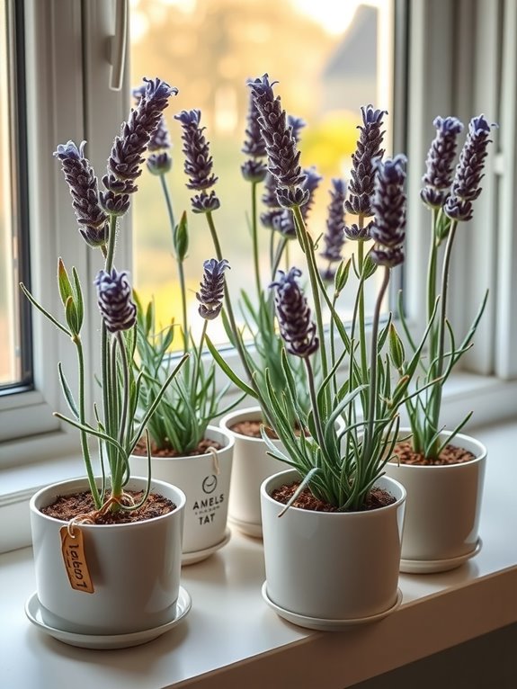 lightly fertilize indoor lavender seasonally