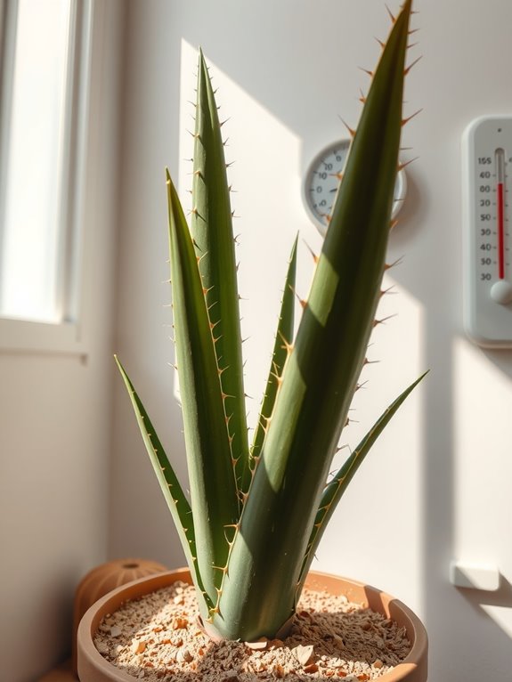 low to moderate indoor humidity