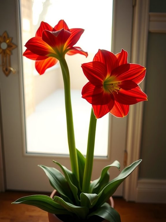 move amaryllis indoors before frost