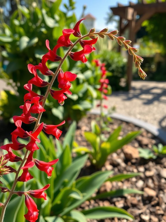 pair salvias with sun loving companions