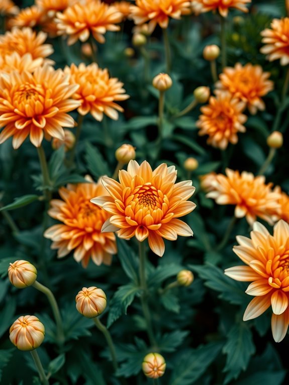 pinch mums at intervals