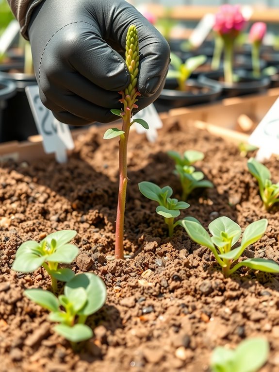 pinch snapdragons for branching growth