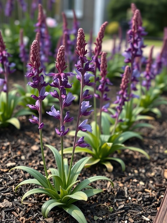 plant salvia at proper depth and spacing