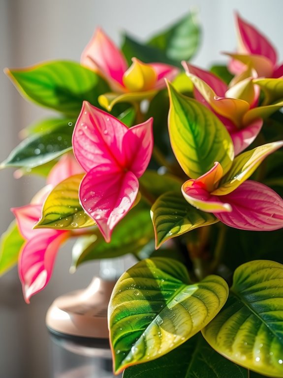 raise humidity around begonias safely