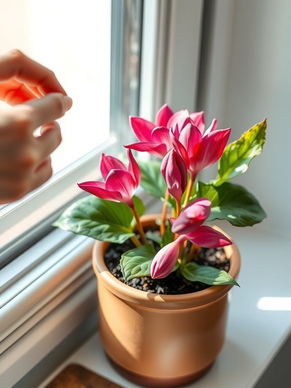 remove spent flowers trim yellowing leaves