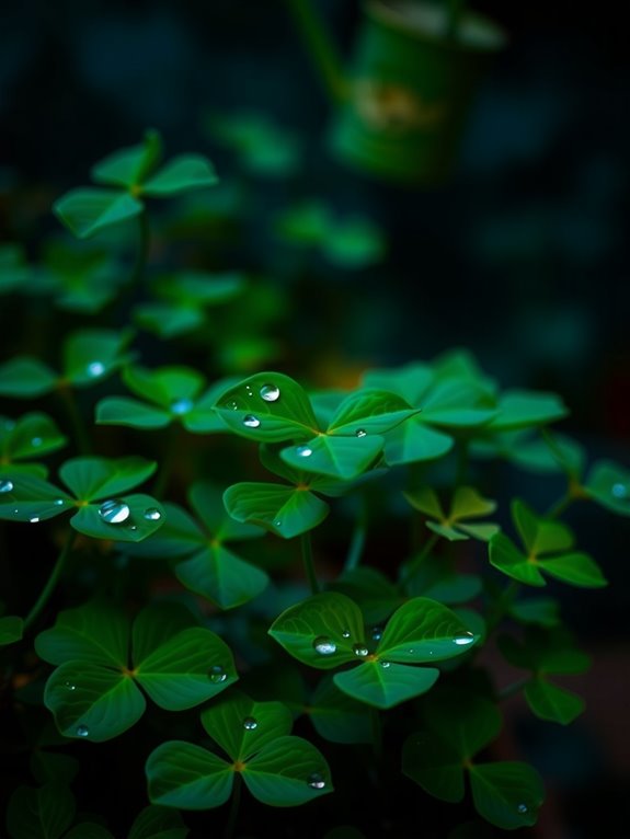 shamrock leaves nyctinasty nightly closing