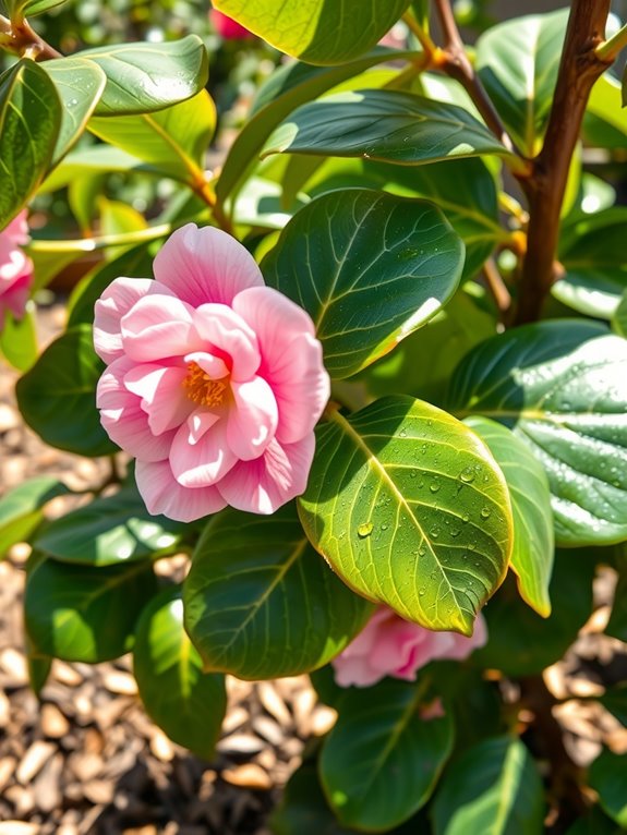 spot test treat camellia problems
