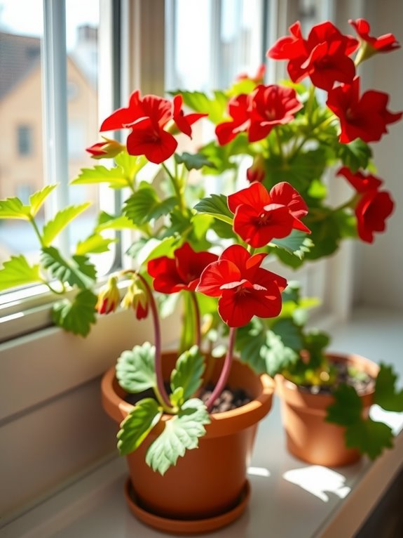 spring geranium pruning for fullness
