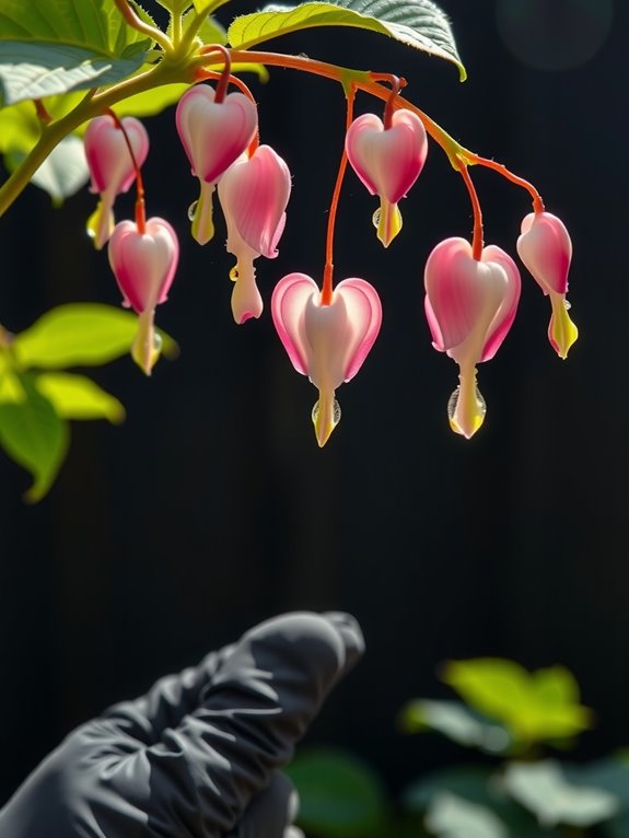 spring stakes support for bleeding heart