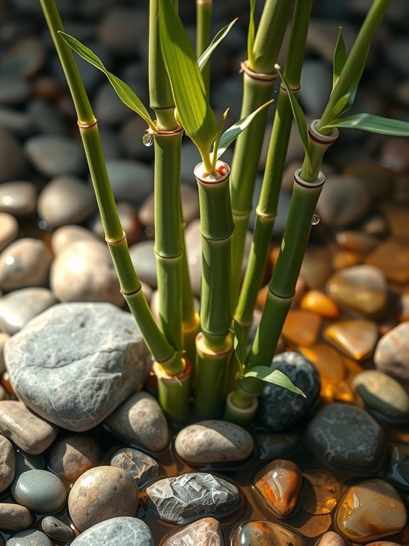 water bamboo check soil adjust watering