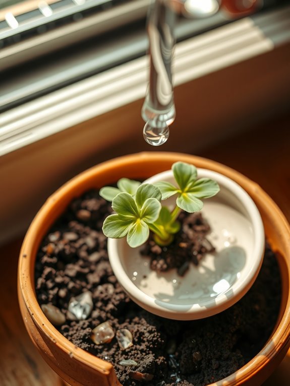 water lightly avoid soggy roots