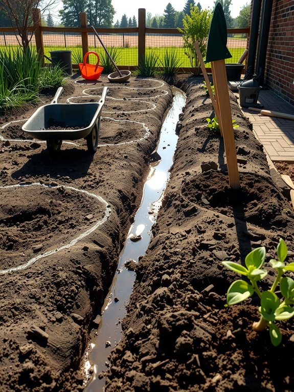 watering mulch spacing first season care