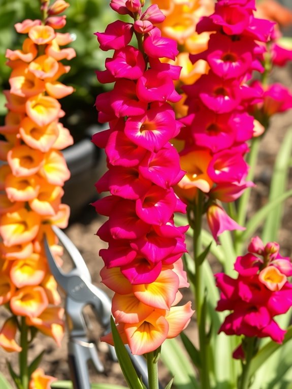 weekly deadheading keeps continuous blooms