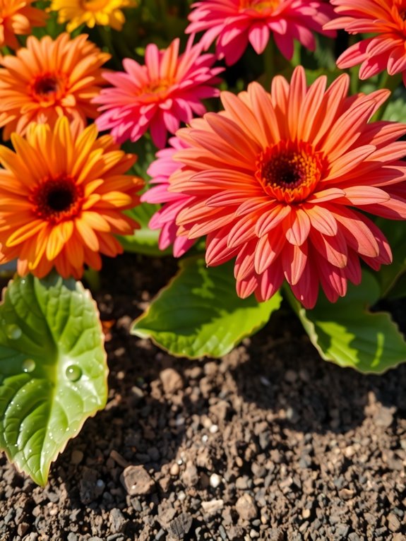 well draining soil with mulch