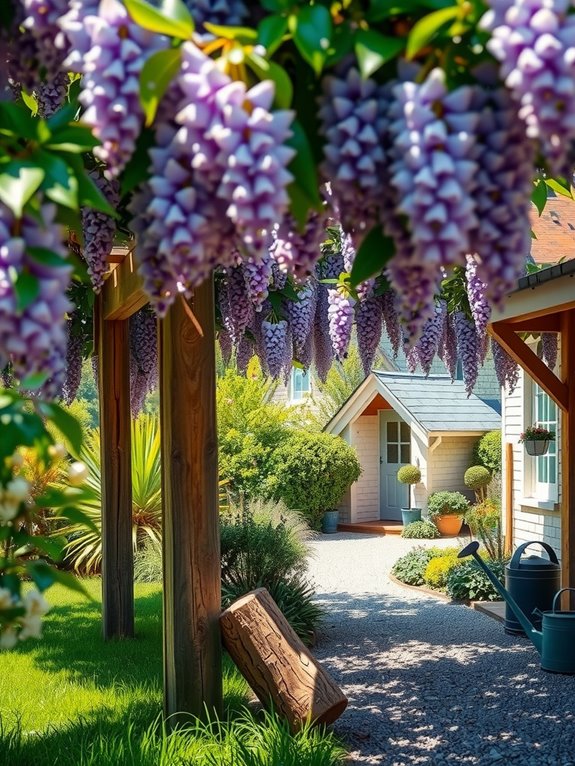 wisteria timing sun spacing